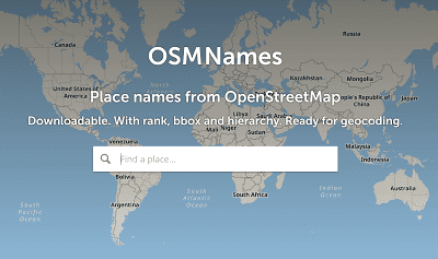Open-source geocoding service - search and find any place in the world