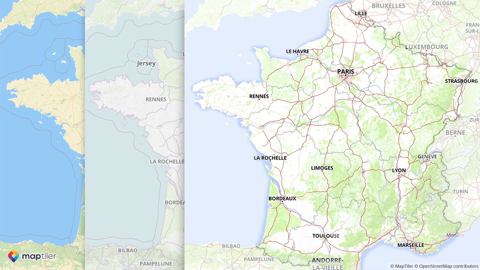 Maps of France 