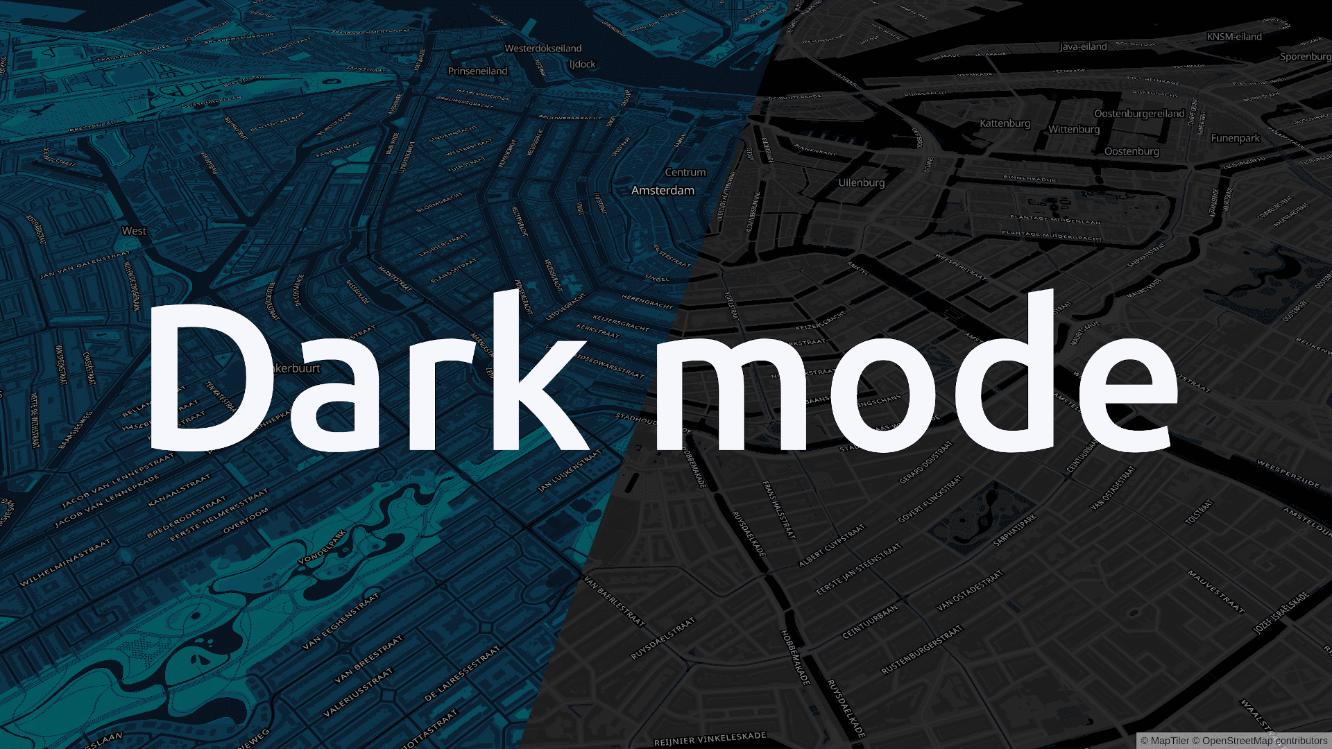 Dark mode for maps