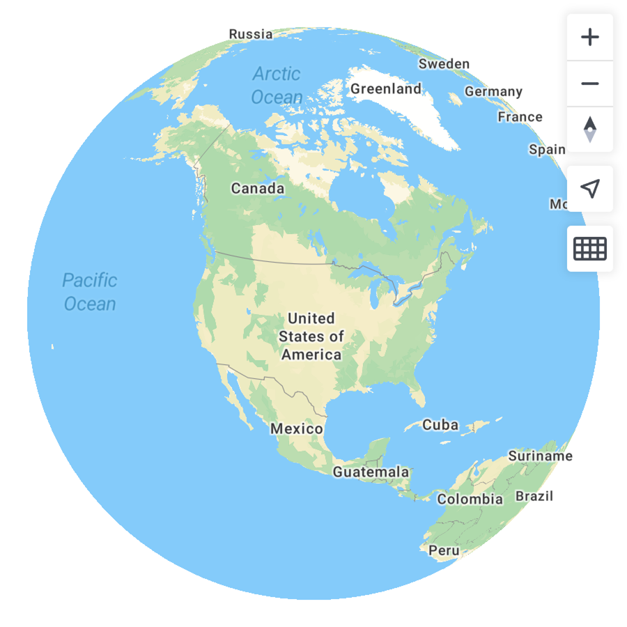 Switch from flat maps to a Globe in JavaScript