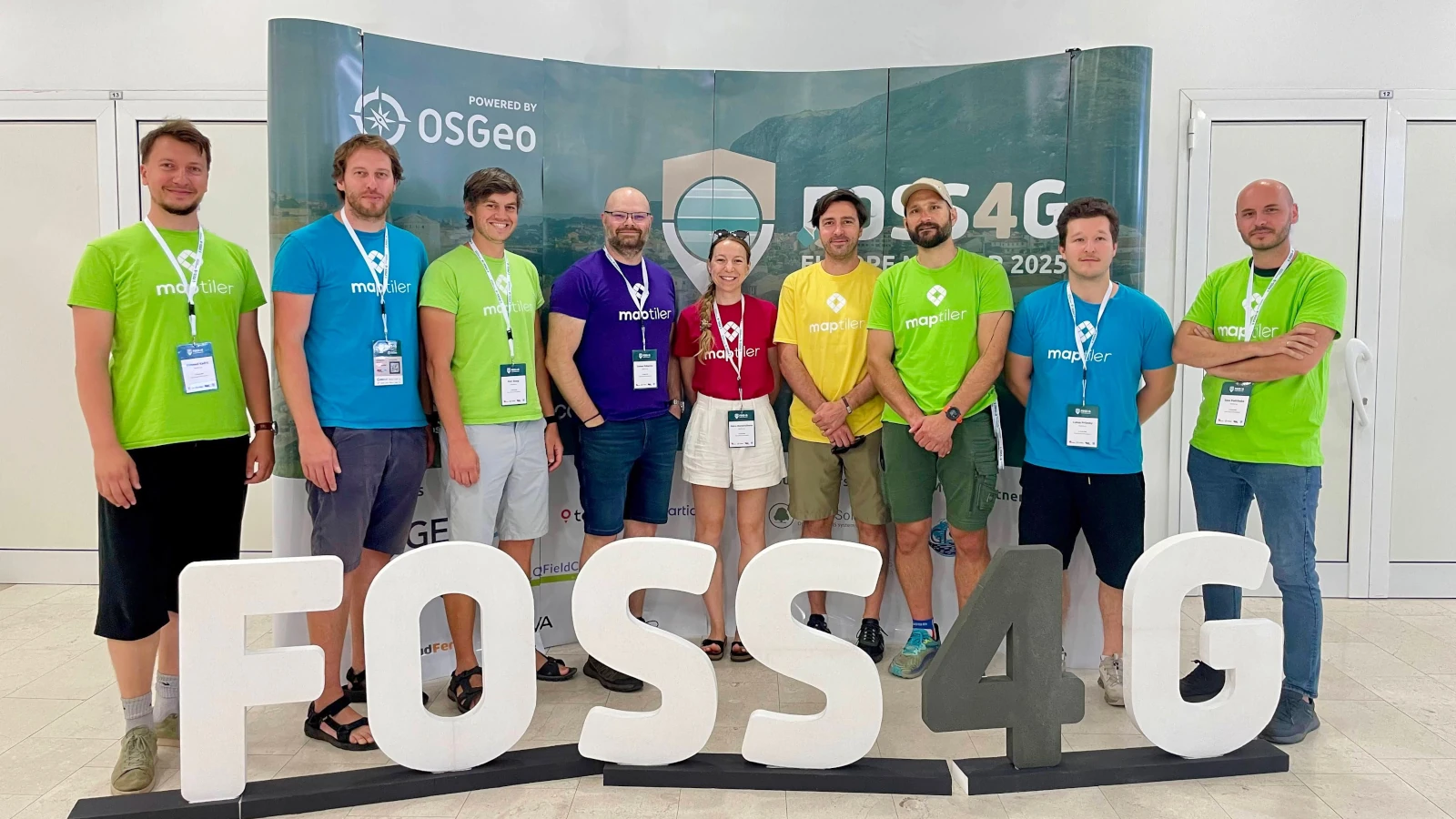 MapTiler team at FOSS4G Europe 2025