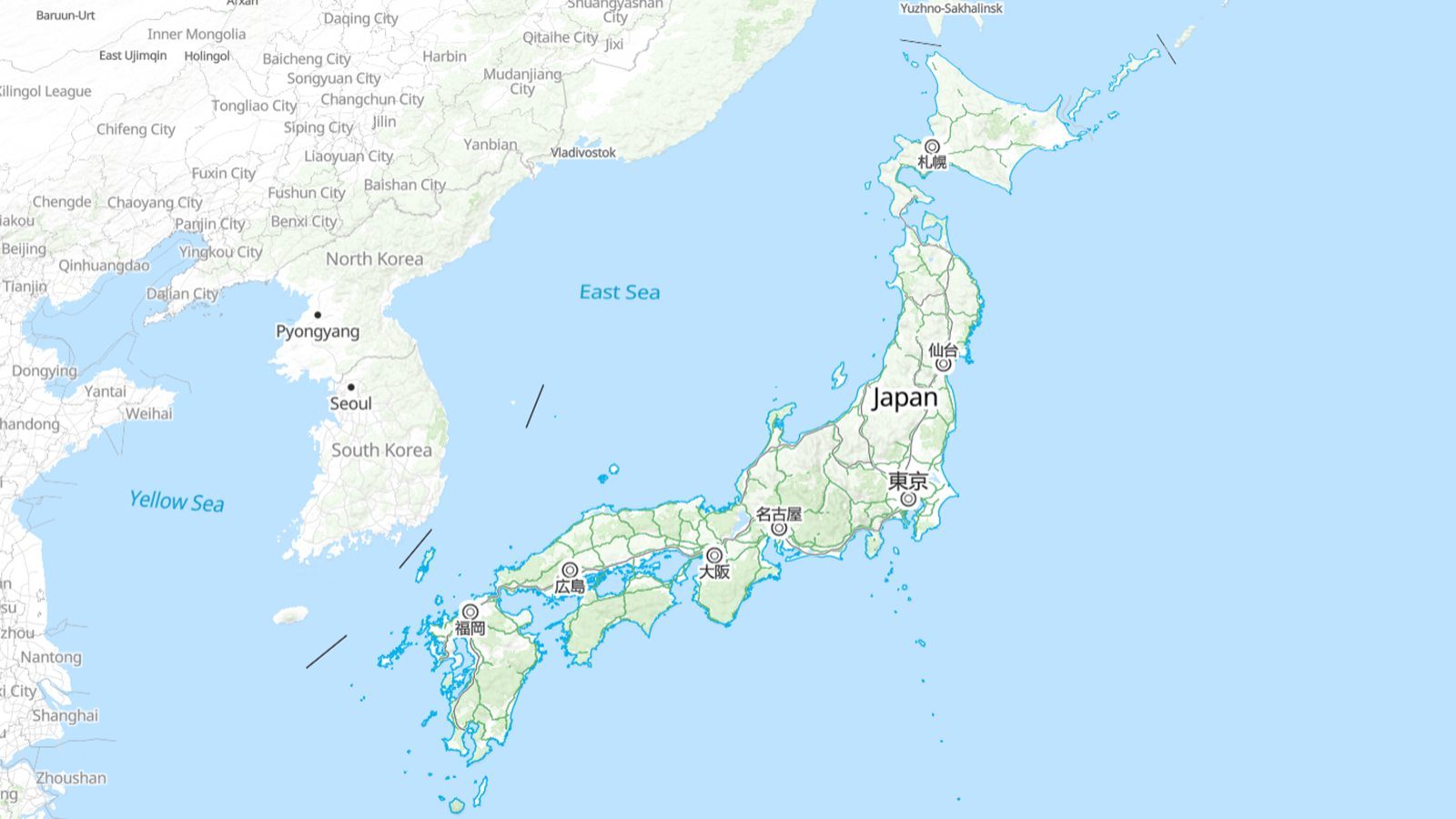 A New Map of Japan | MapTiler