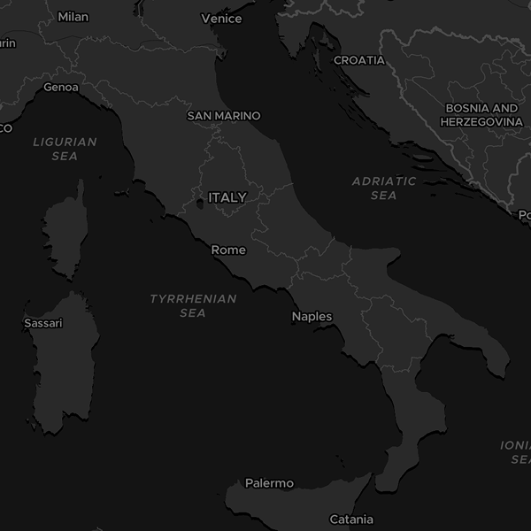Dataviz dark map style