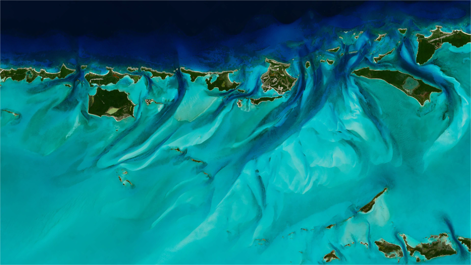 Satellite imagery: Bahamas Islands