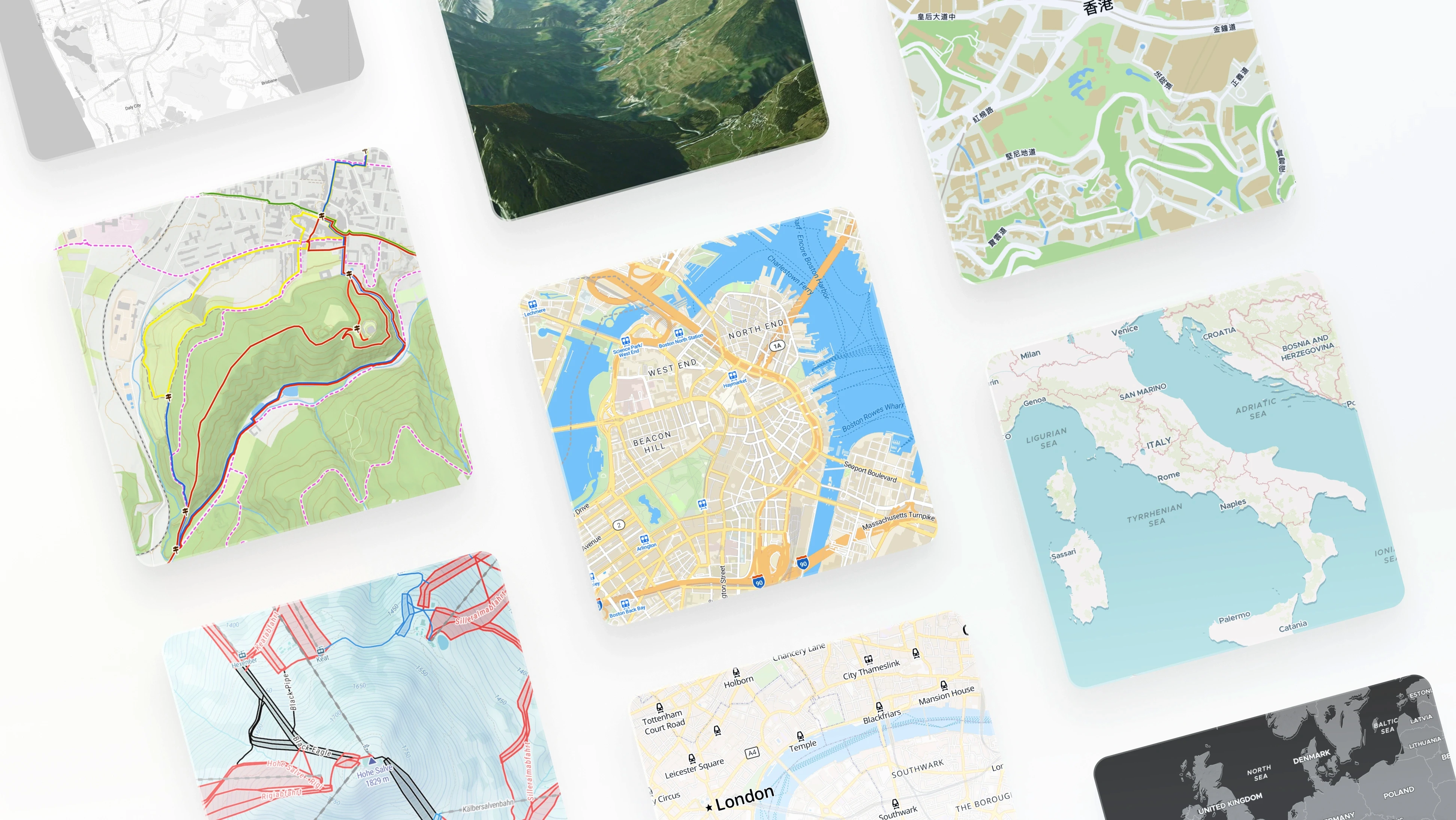 Multiple map styles