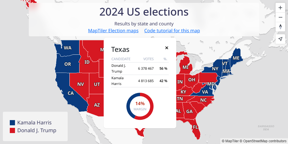 2024 USA Election Results Map