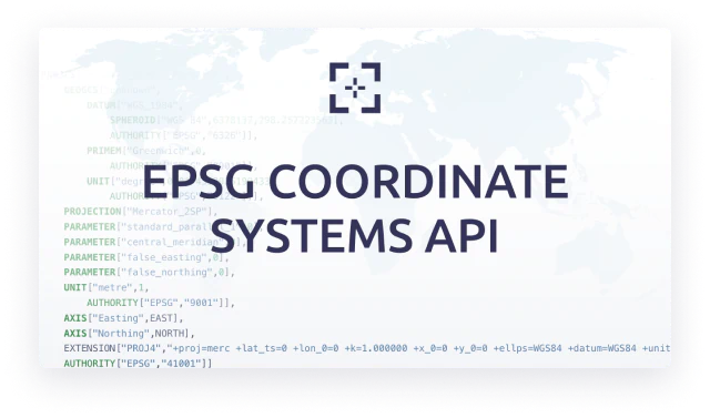 epsg coordinate systems api