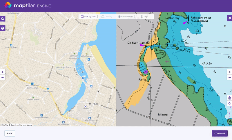 Georeferencer in MapTiler Engine