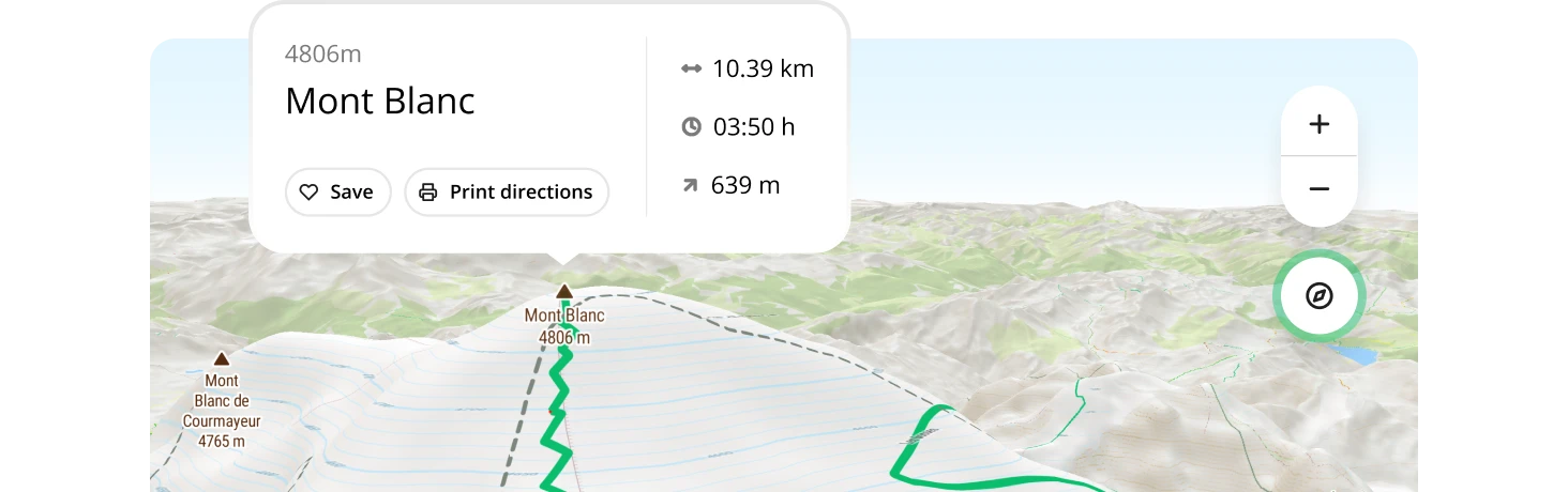 Interactive 3D map