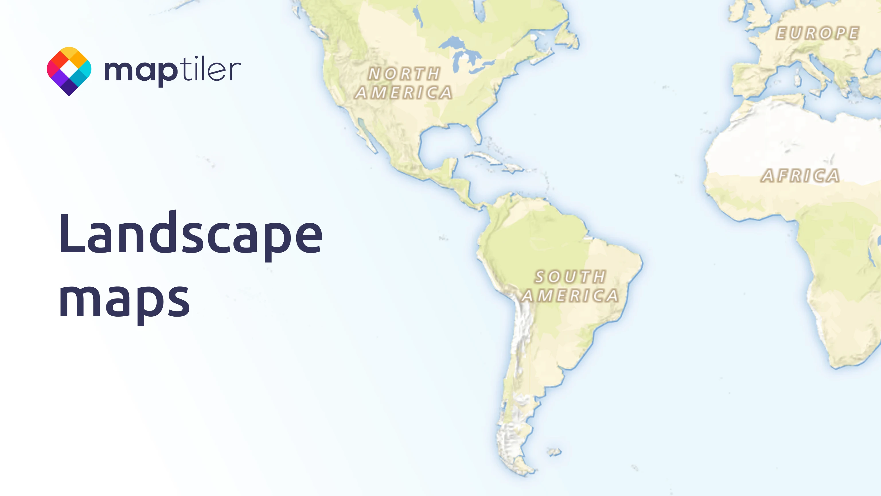 Landscape map style for data visualizations | MapTiler