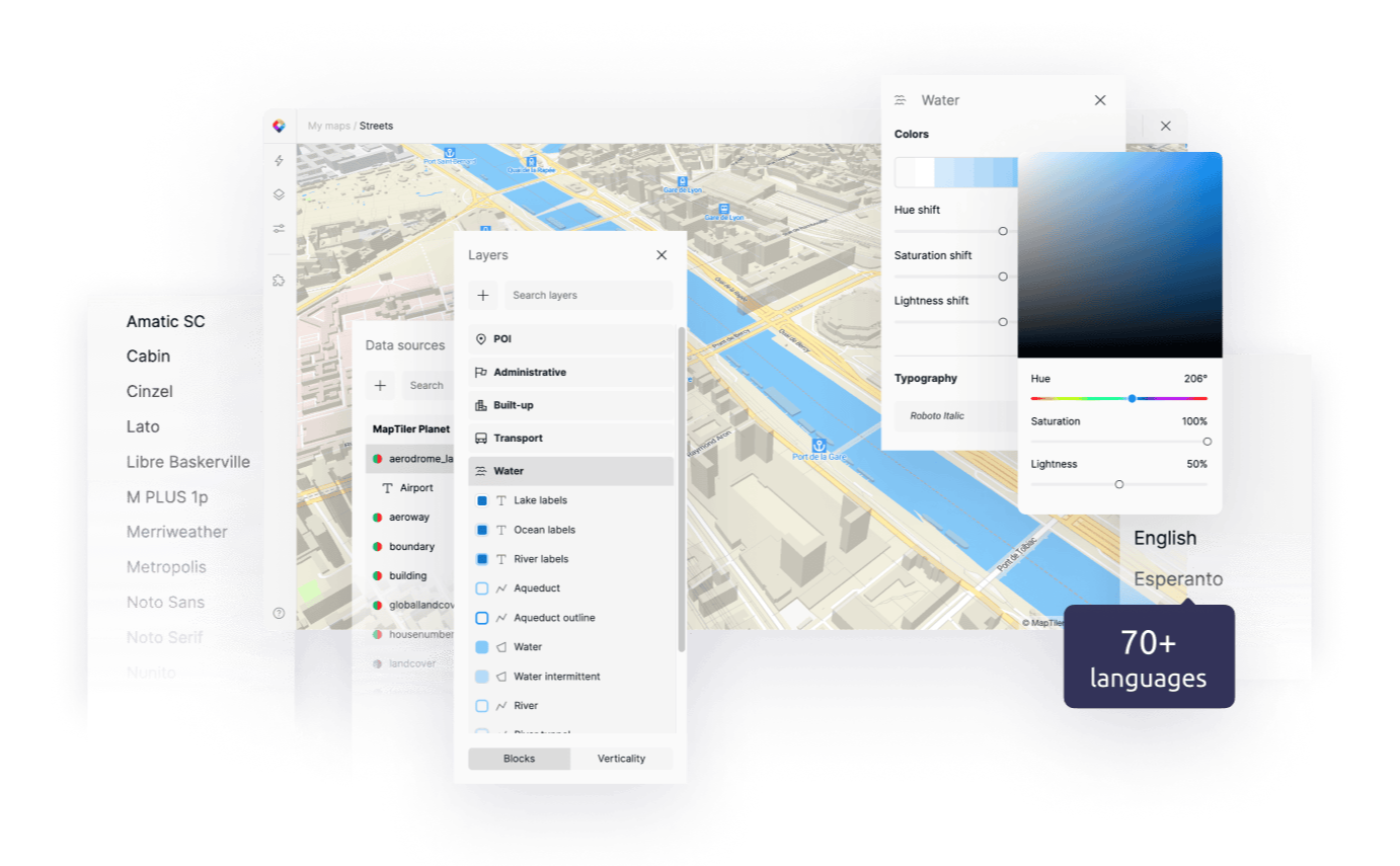 MapTiler customize