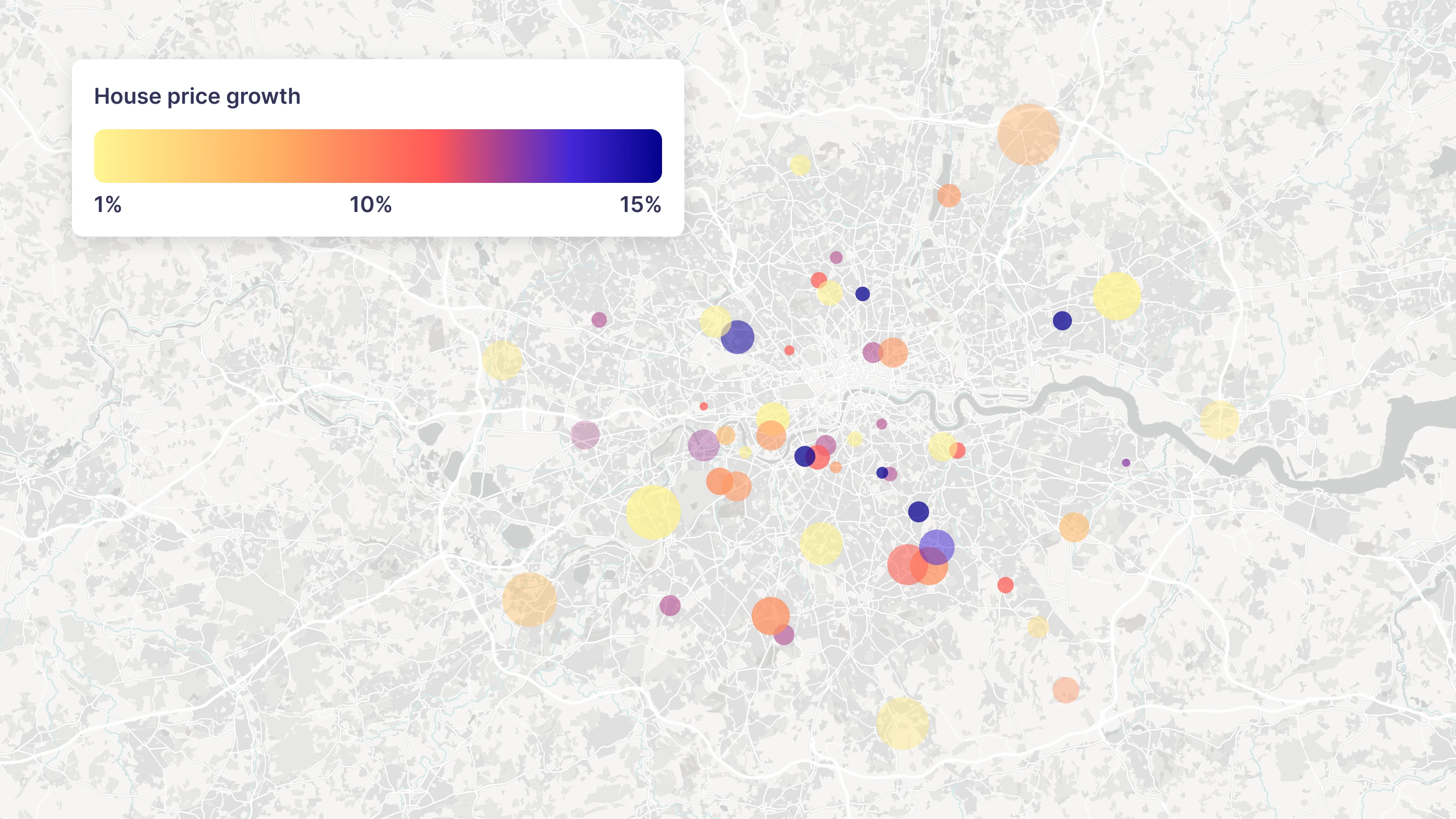 Real Estate trends map