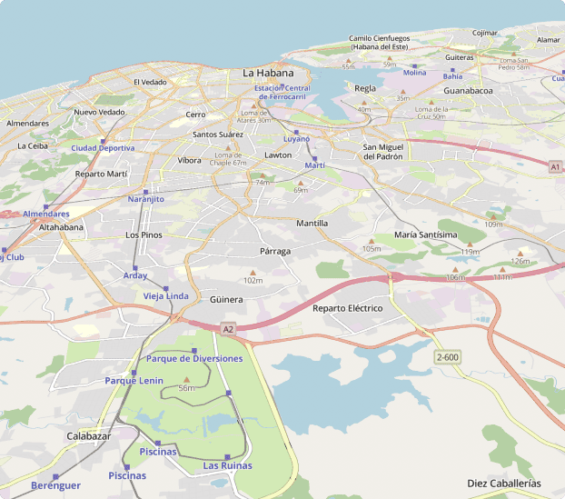 OpenStreetMap map of La Habana