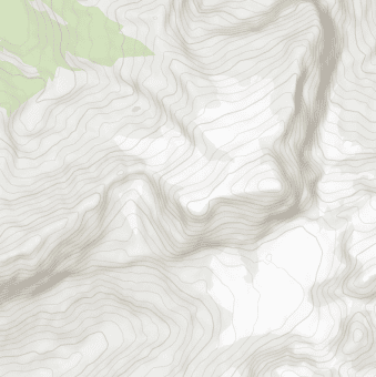 Hillshade and contour lines on Outdoor map