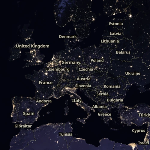 MapTiler image satellite-hybrid-dark-europe.webp