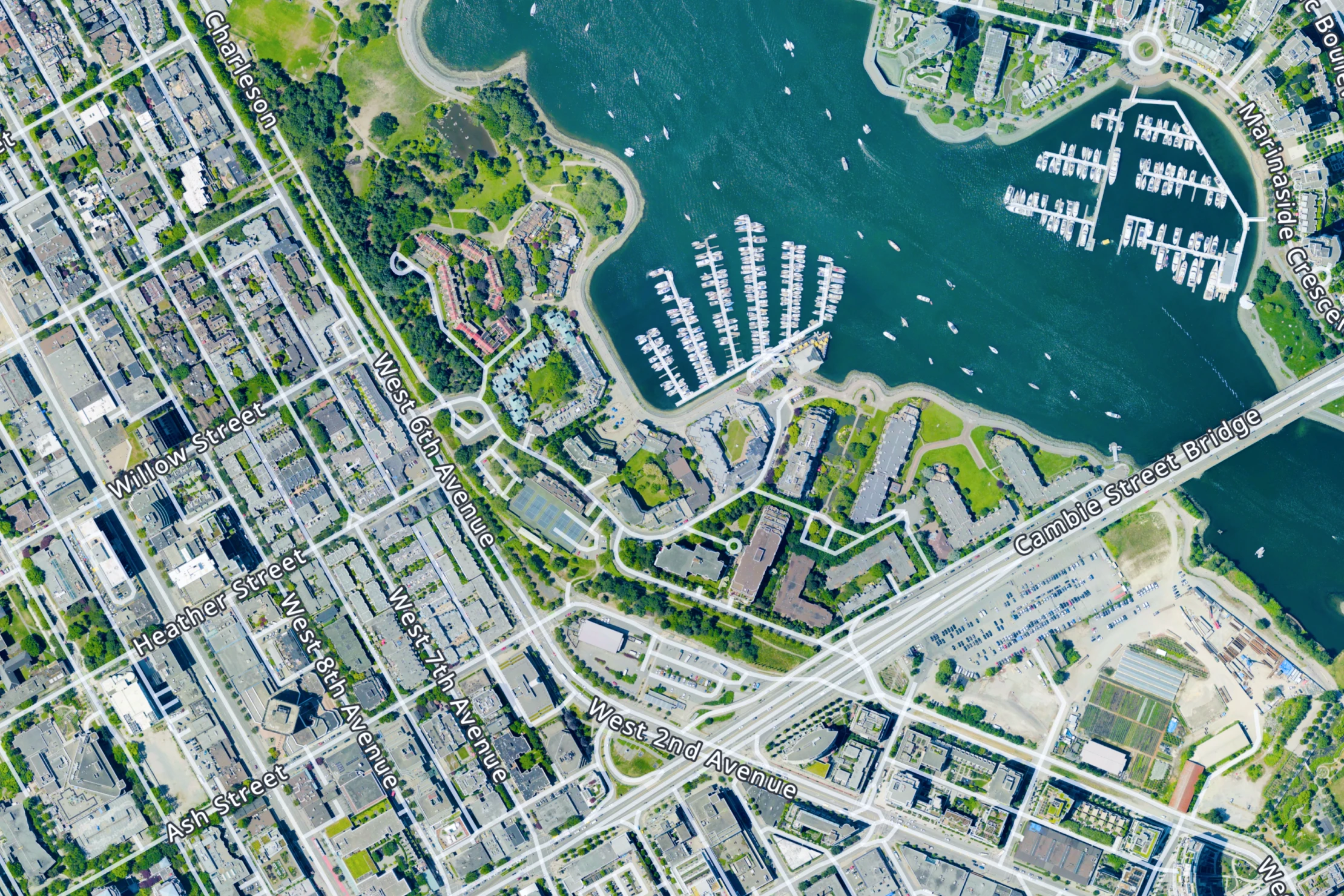 Satellite map