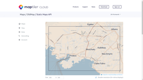 Static maps API on MapTiler Cloud | MapTiler