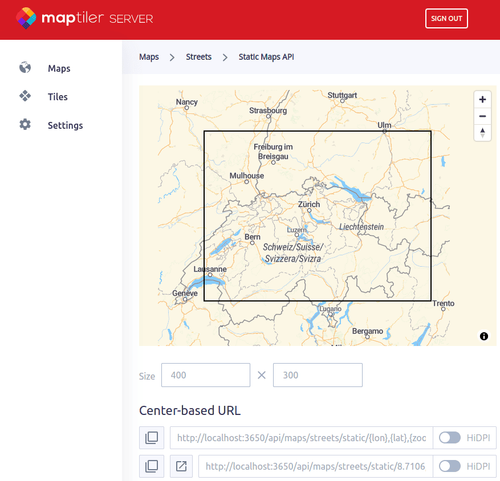 Control MapTiler Server 4.2 Via API | MapTiler