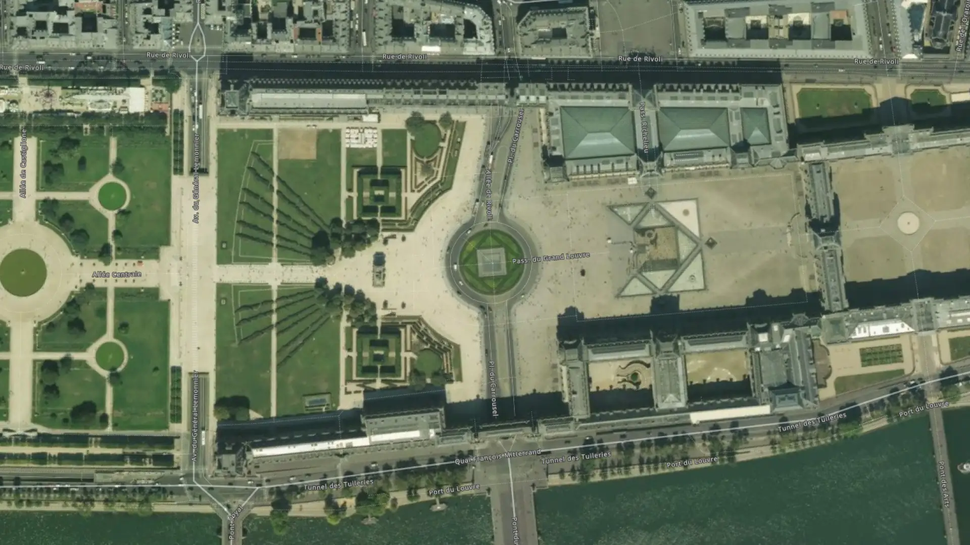 Aerial photography square