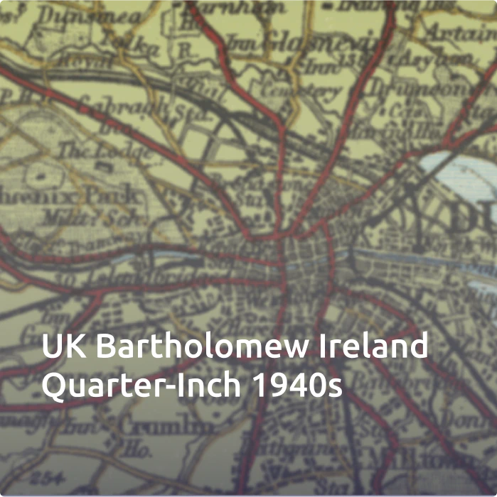 UK Bartholomew Ireland Quarter-Inch 1940s