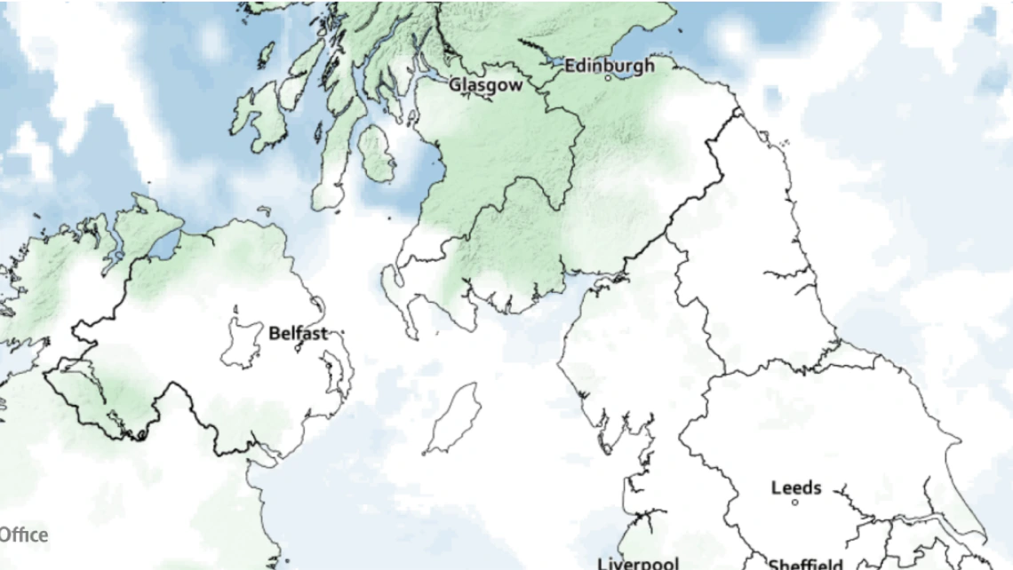 uk weather clouds map