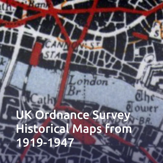 UK Ordnance Survay historical Maps from 1919-1947
