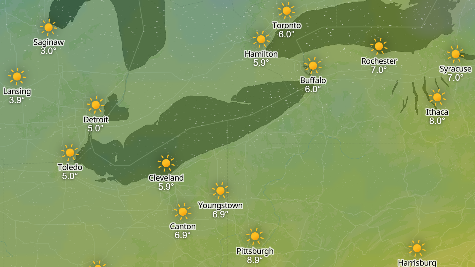 Weather icons with live data