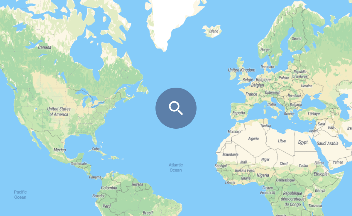 美しい地図スタイルによるグローバルマップ