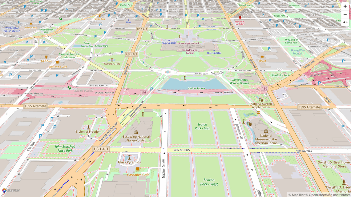 Stile della mappa OpenStreetMap in piastrelle vettoriali