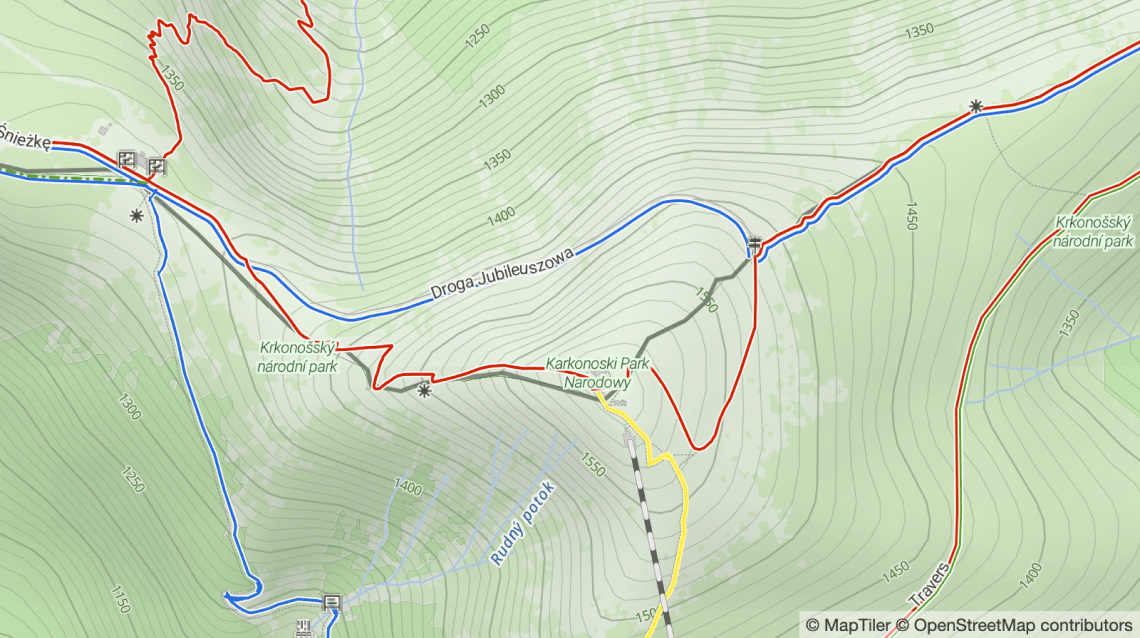 Strato escursionistico OpenStreetMap