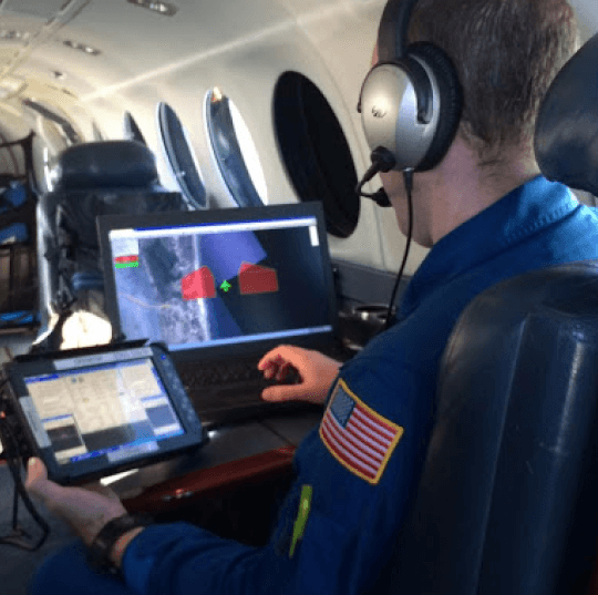 Pilota NOAA che utilizza il software MapTiler