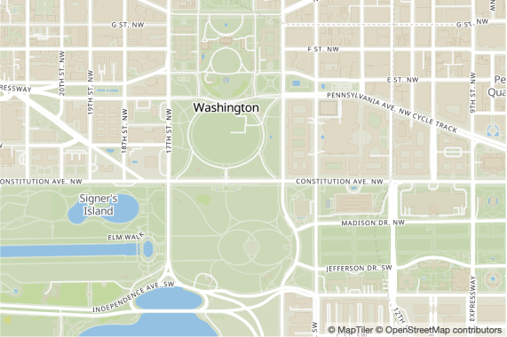 ワシントンD.C.の地図