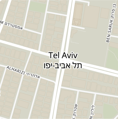 Mappa di Tel Aviv