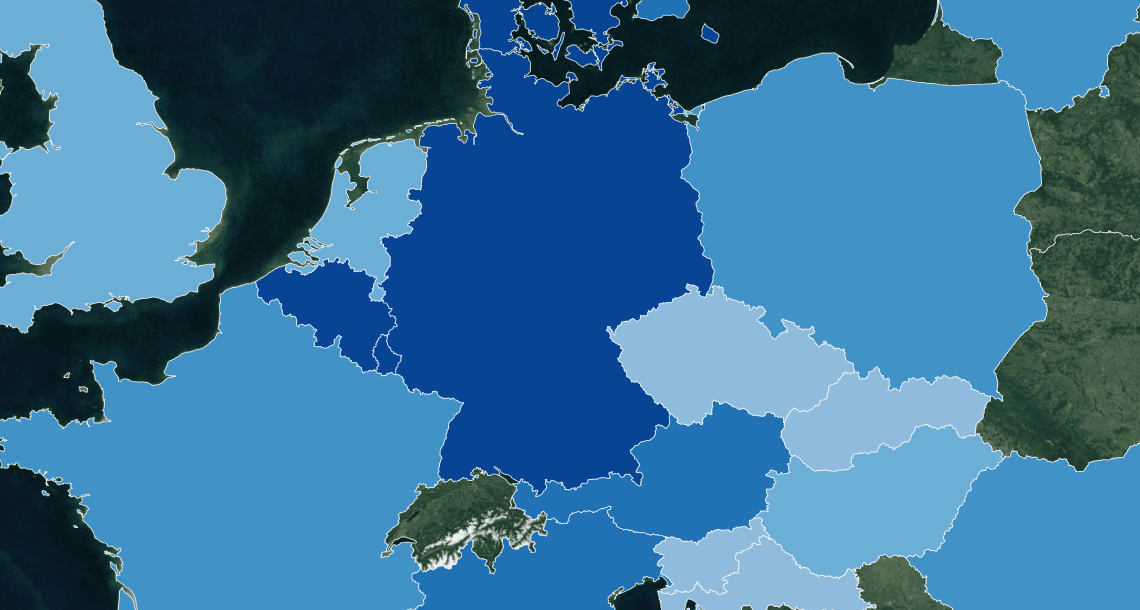 Colorful map of Portugal (districts on separate layers) Stock