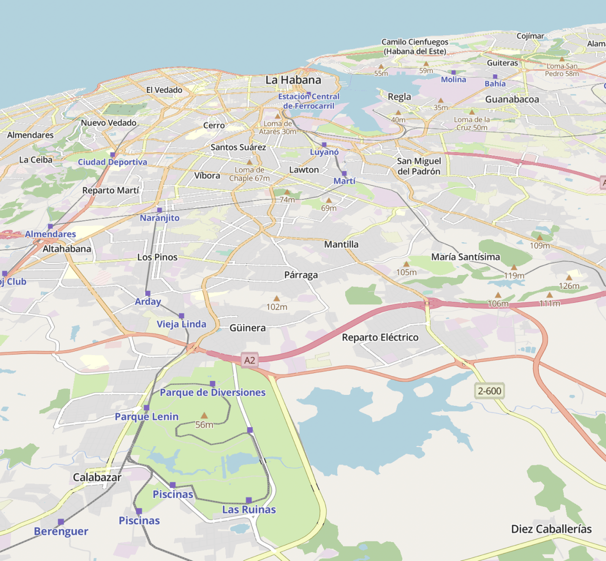 Map of La Habana