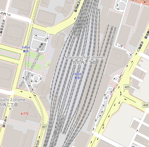 Map of train station