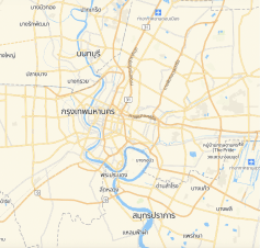 mapa de Bangkok
