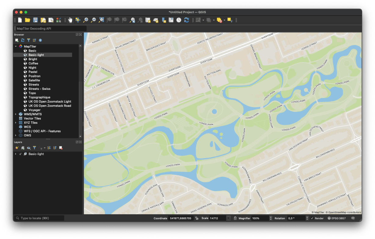 self-hosted maps in QGIS