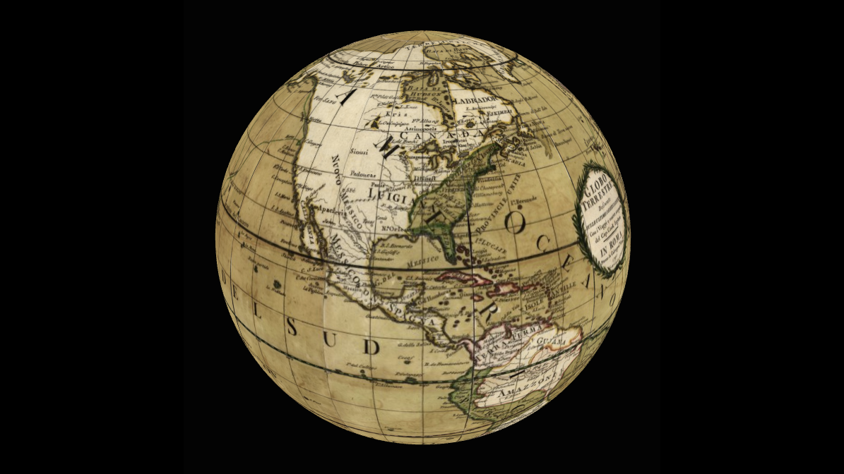Virtual 3d globe for your website image