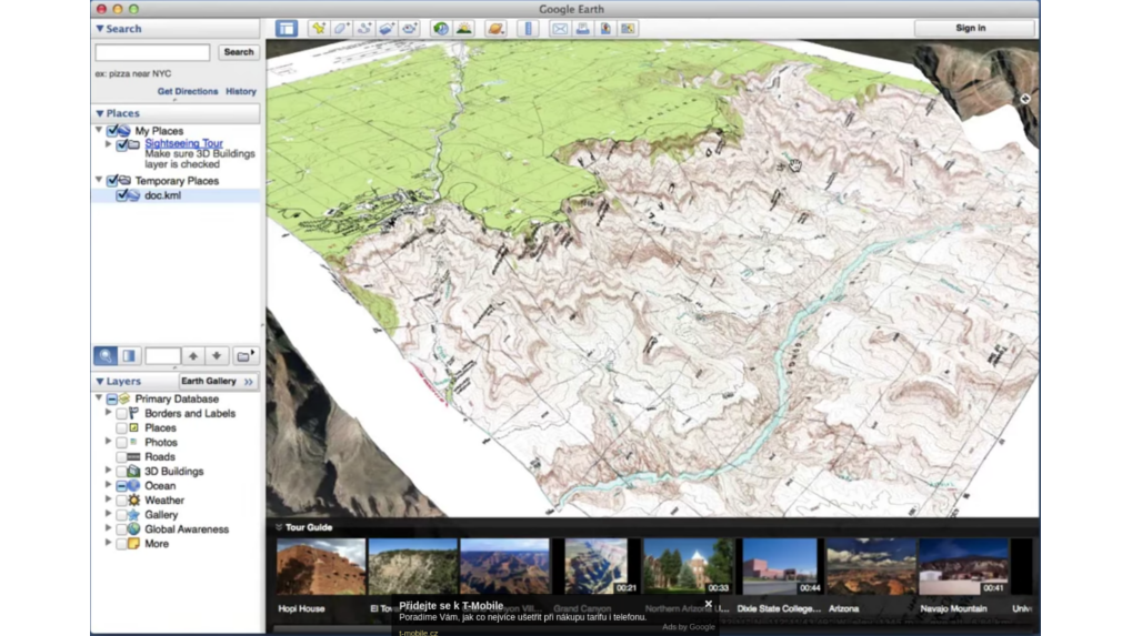 Creare la sovrapposizione KML di Google Earth con l'immagine di MapTiler