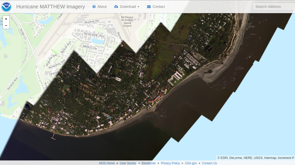 MapTiler helps people to recover from the Hurricane Matthew image