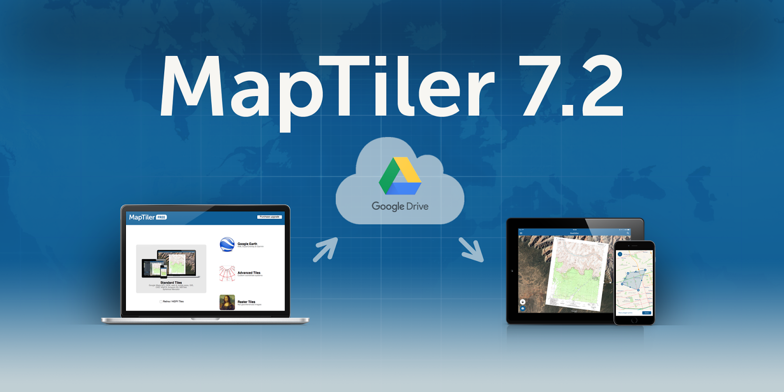 MapTiler 7.2: Mobile apps via Google Drive image