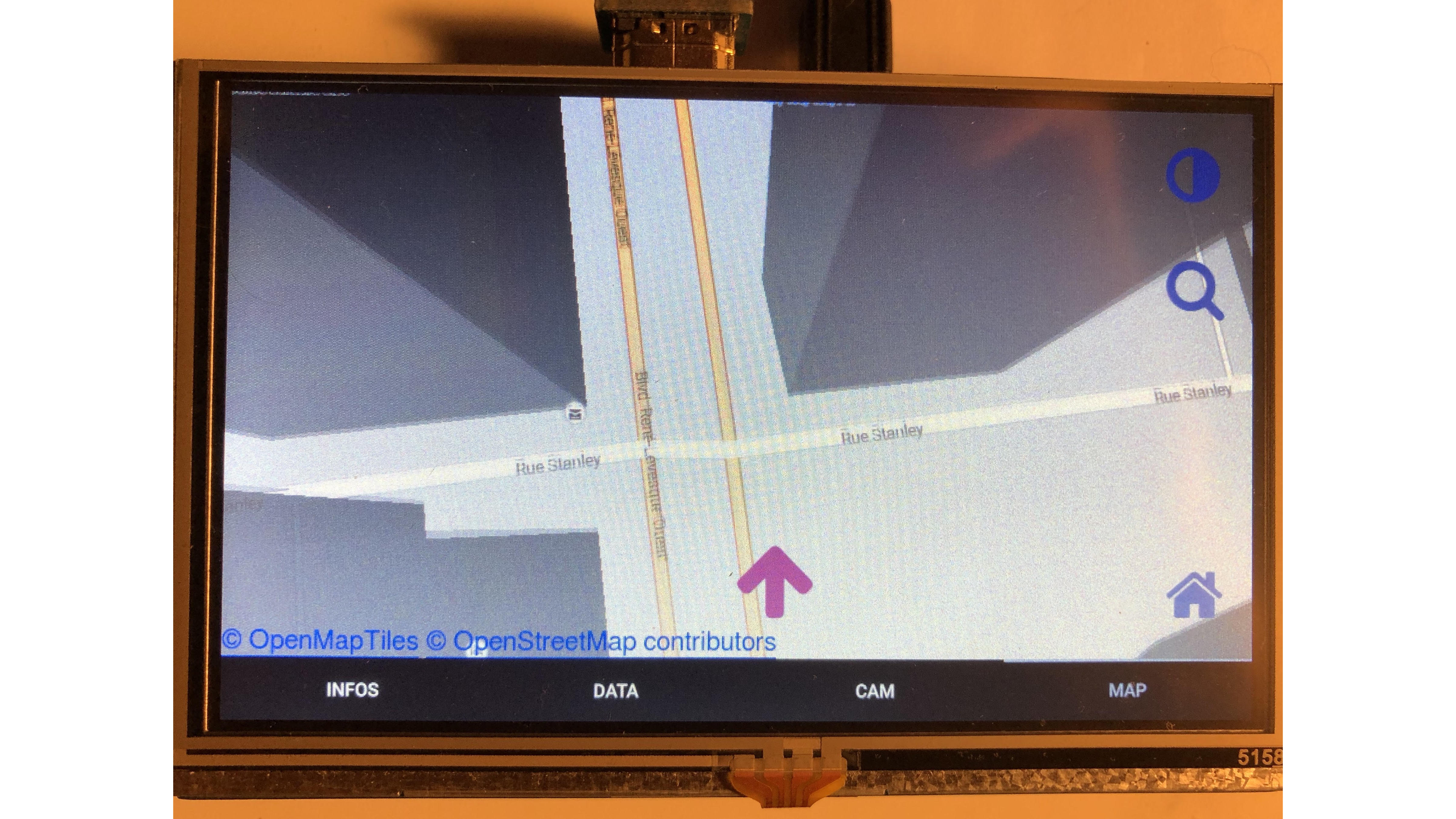DIY car navigation on Raspberry Pi with OpenMapTiles image
