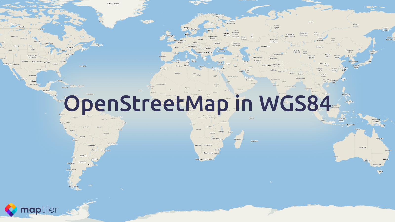 OpenStreetMap in WGS84 image
