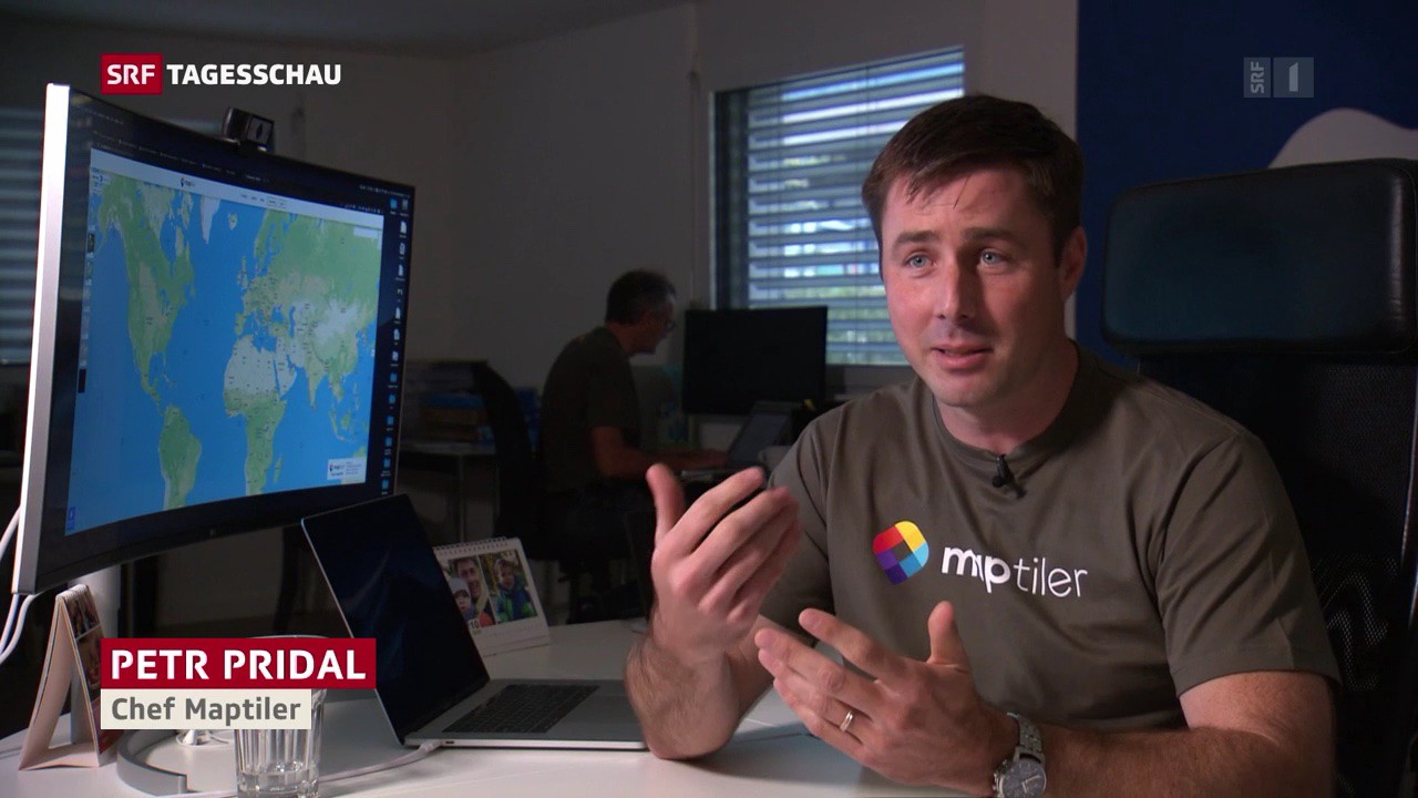 MapTiler in Swiss TV News image