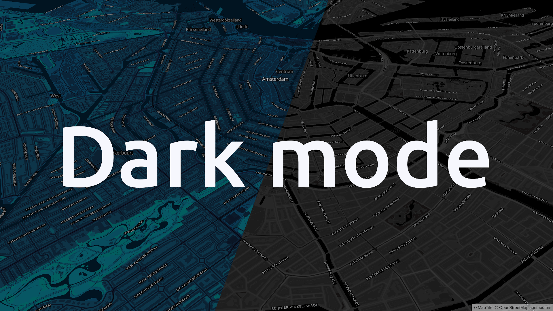 Maps for Dark mode image