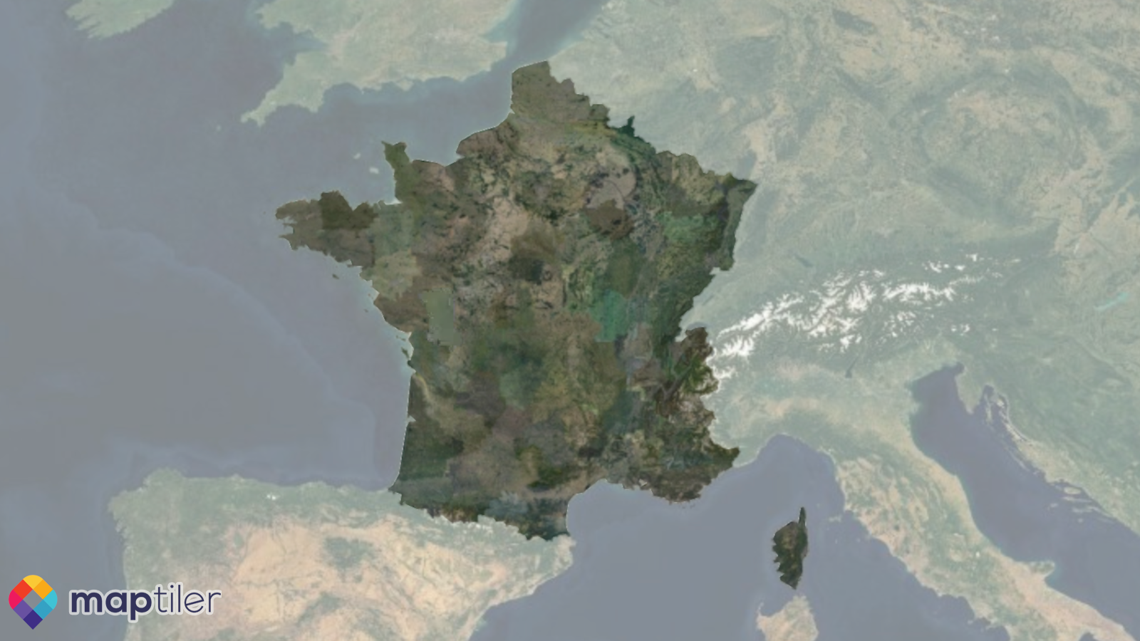 French imagery ready for your next project with MapTiler image