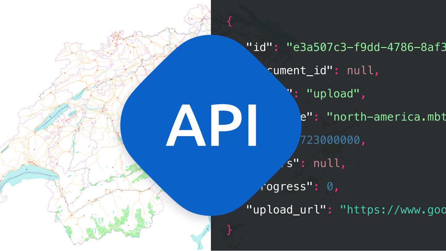 Upload your map from a command line using API image