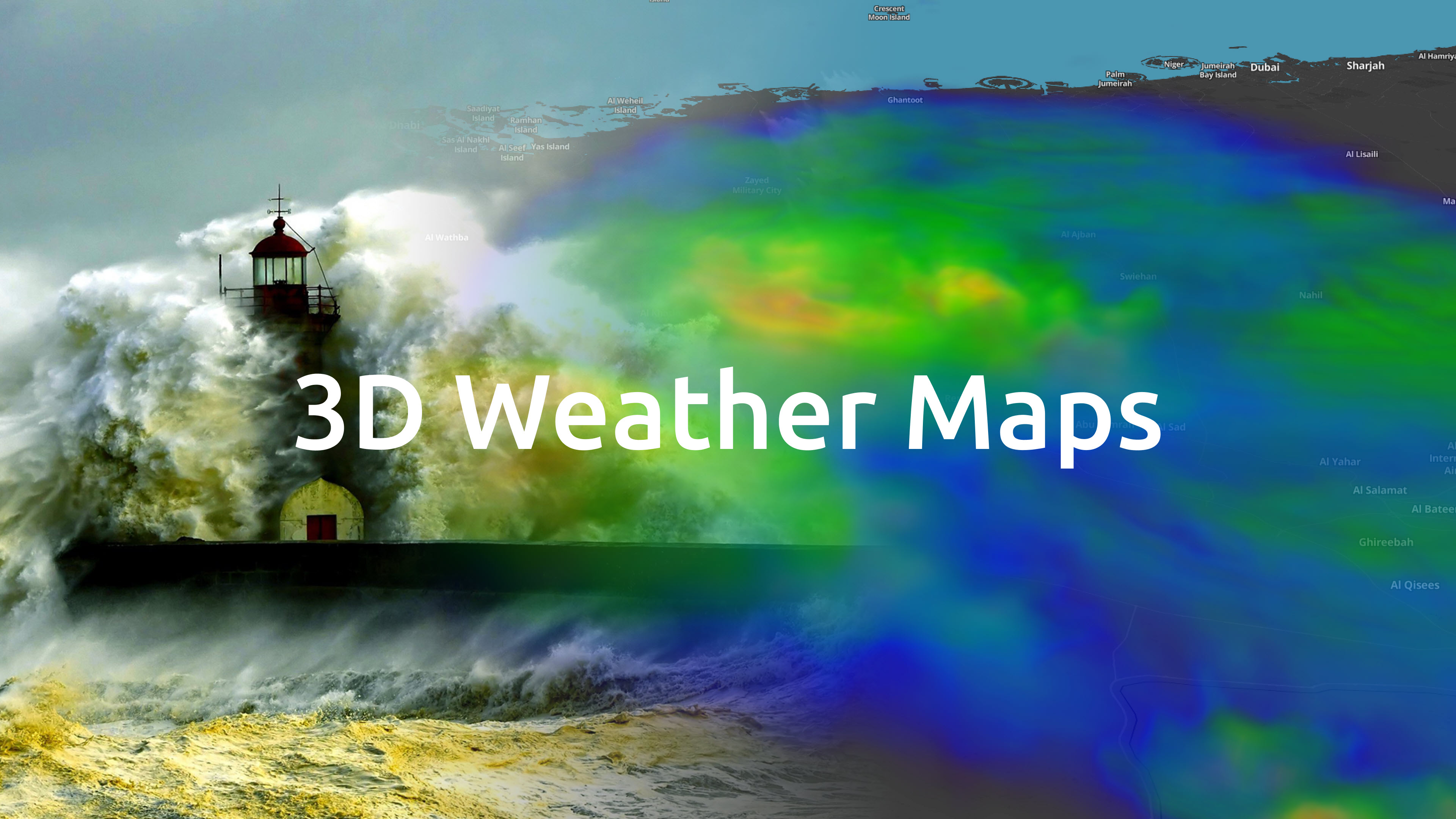 Create amazing 3D weather radar maps image