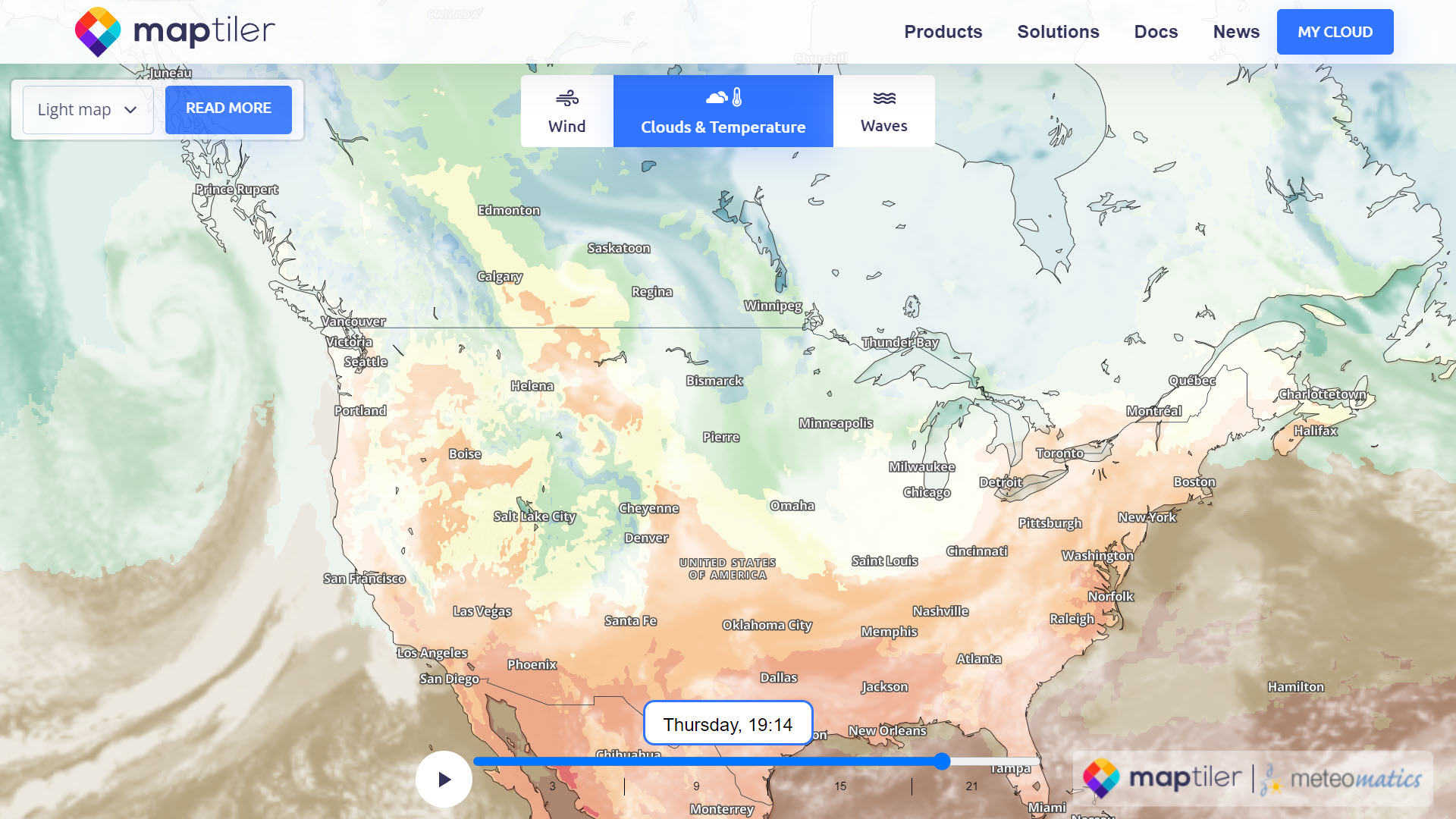 MapTiler weather demo